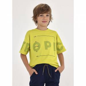 Μπλούζα κοντομάνικη για αγόρι με τύπωμα tropics της Mayoral